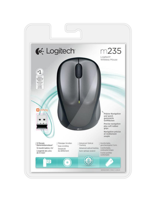 Logitech M235 souris Bureau Ambidextre RF sans | DOTIRI