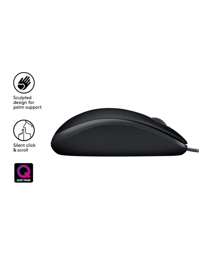 Logitech B110 Silent USB Noir | DOTIRI