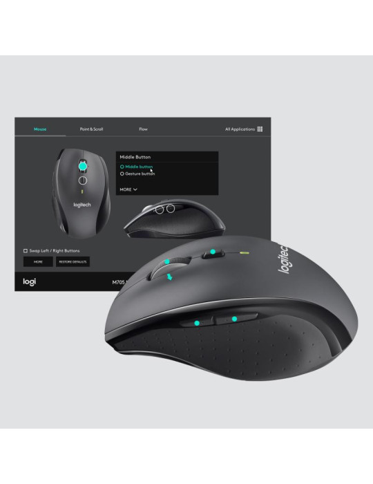 Logitech Marathon M705 Sans Fil - Souris | DOTIRI