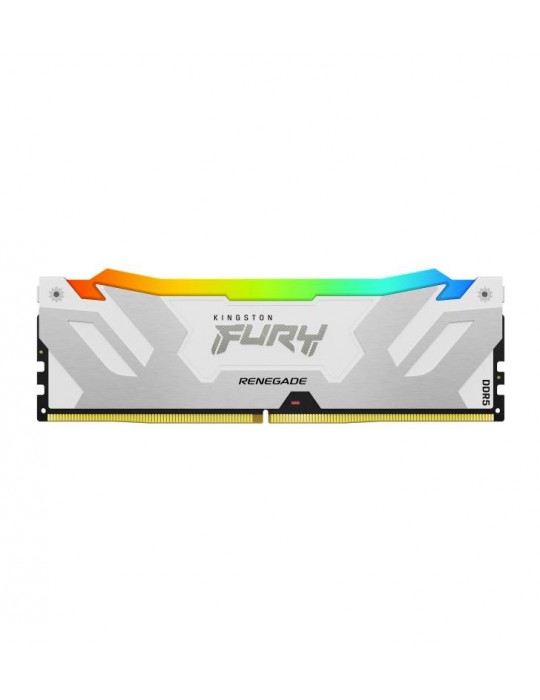 Kingston Technology FURY 32 Go 6000 MT/s DDR5 CL32 DIMM (Kits de 2) Renegade RGB Blanc XMP