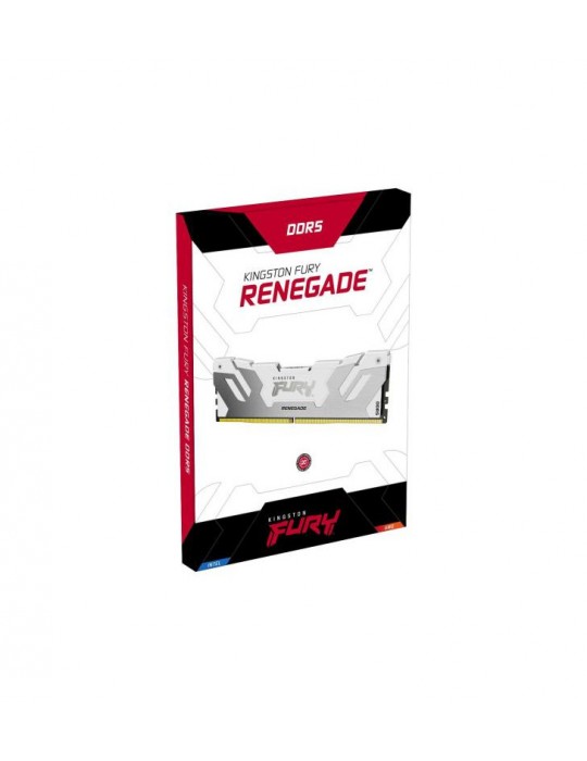 Kingston Technology FURY 32 Go 6000 MT/s DDR5 CL32 DIMM (Kits de 2) Renegade RGB Blanc XMP