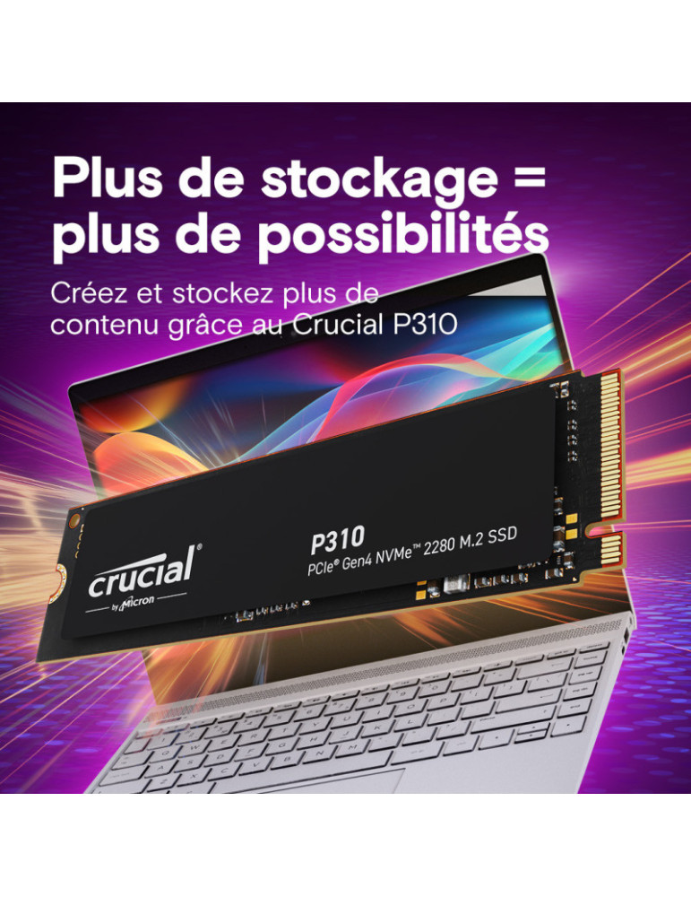 CRUCIAL P310 2TB PCIe Gen4 NVMe M.2 SSDD (Tray) | DOTIRI