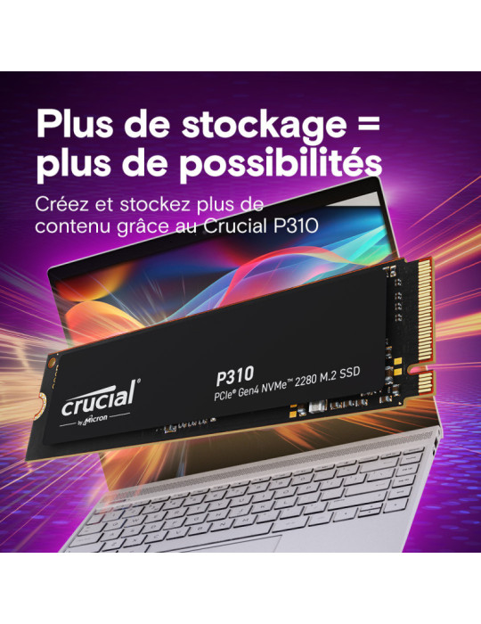 CRUCIAL P310 1TB PCIe Gen4 NVMe M.2 SSD (Tray) | DOTIRI