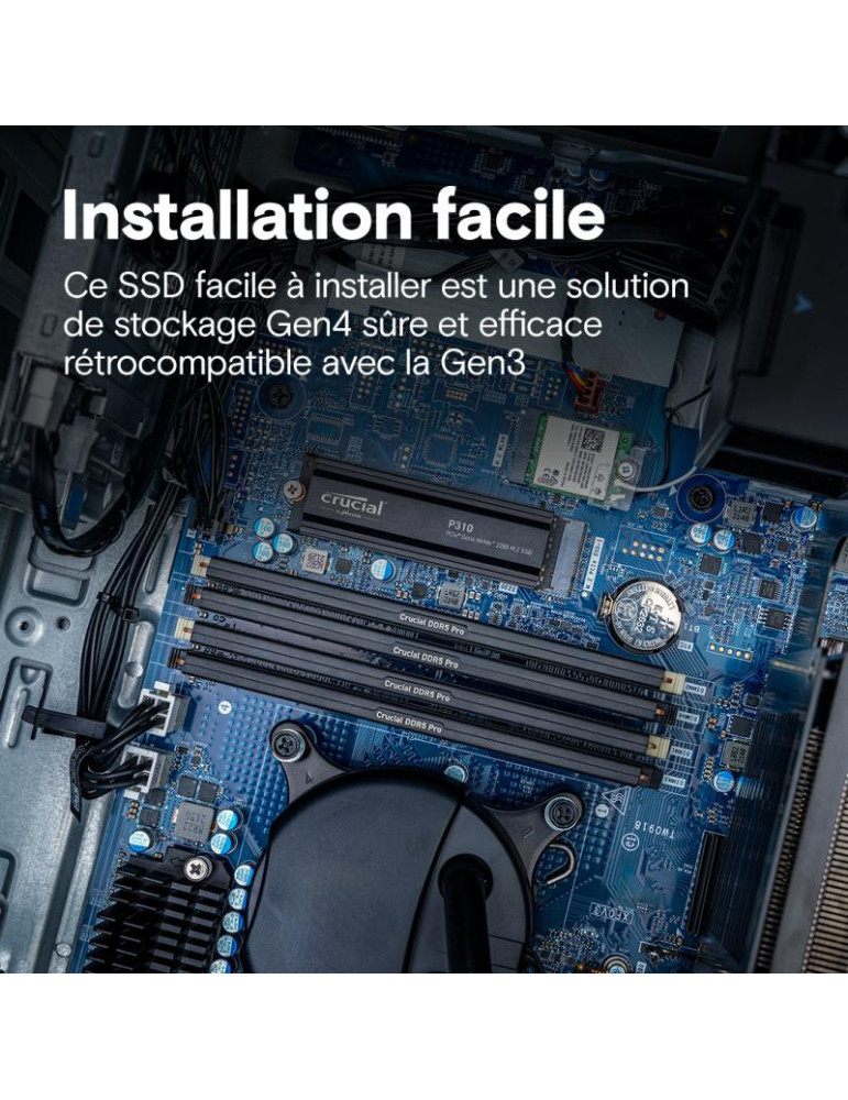 CRUCIAL P310 1T PCIe M.2*CT1000P310SSD5 avec | DOTIRI