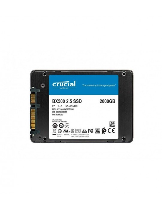 CRUCIAL BX500 2T 2.5" SATA 3D NAND