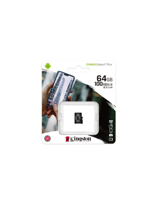 KINGSTON Carte Micro SDHC Canvas Select Plus 64G | DOTIRI