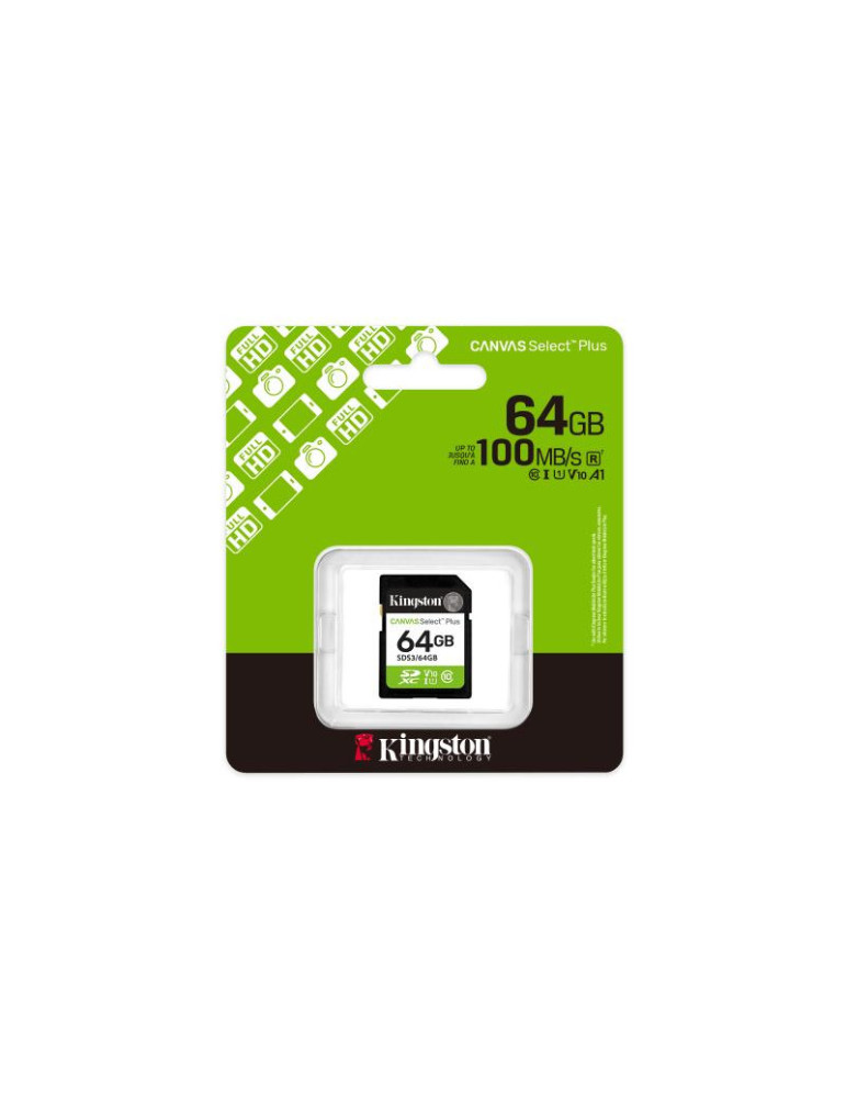 KINGSTON Carte memoire 64GB SDXC Canvas Select | DOTIRI