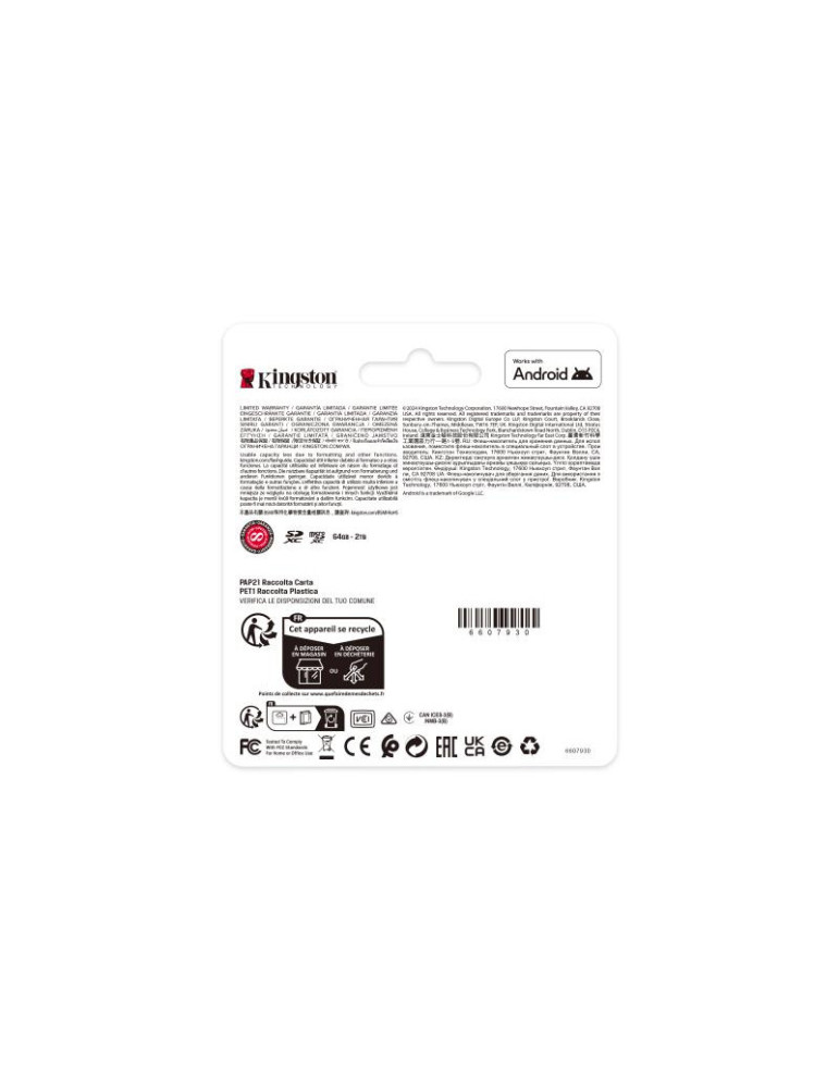 Kingston Technology 256 Go SDXC Canvas Select | DOTIRI