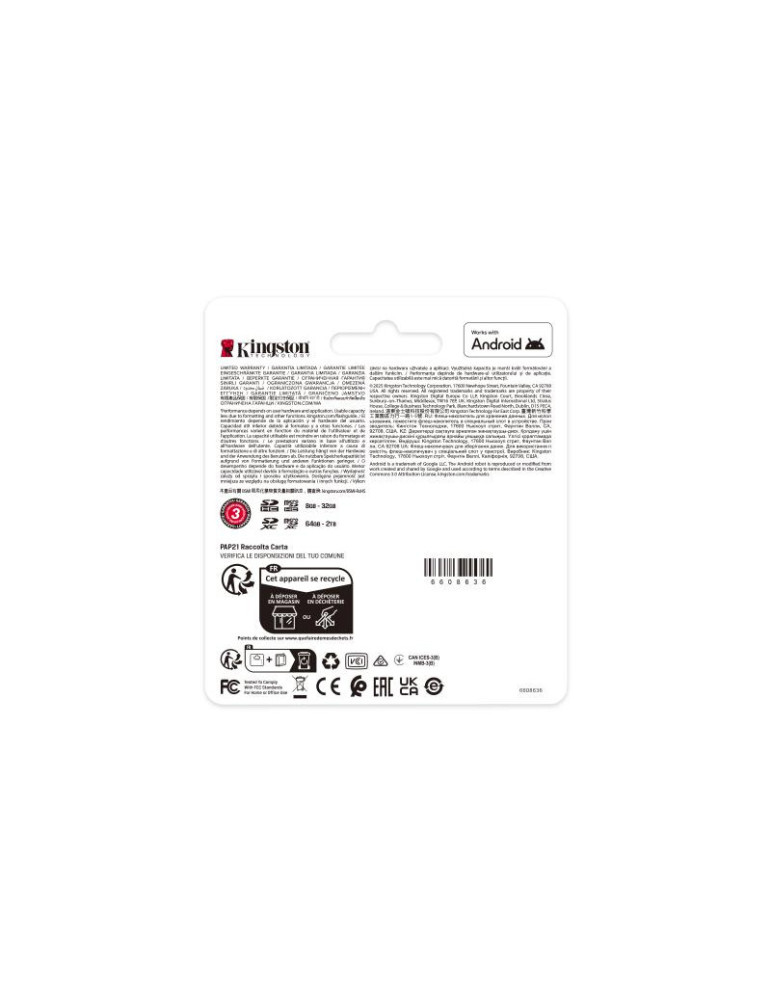 Kingston Technology Carte 128GB microSDXC | DOTIRI