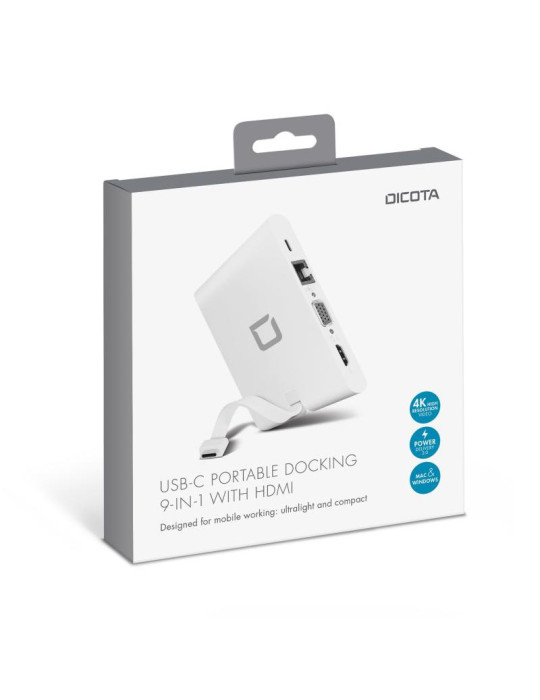 DICOTA Station d'accueil USB-C  9-in-1 + HDMI | DOTIRI
