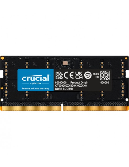 CRUCIAL SODIMM 32G (1x32G) DDR5-4800 *CT32G48C40S5