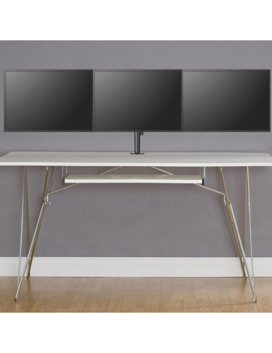 KIMEX Support de Bureau A Pincer pour 3 Ecrans | DOTIRI