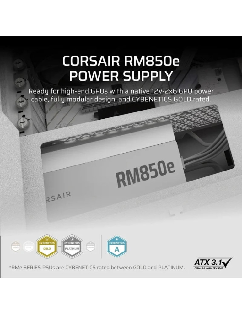 CORSAIR RMe White Series, RM850e White, 850 | DOTIRI