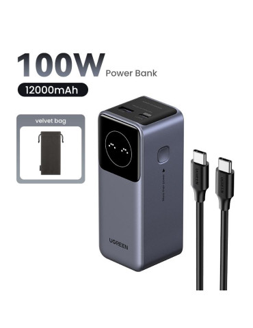 UGREEN Batterie d'Urgence Tour 12000mAh 100W