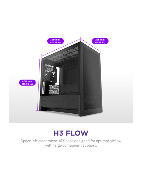 NZXT H3 Flow micro-ATX Mid-tower Case | DOTIRI