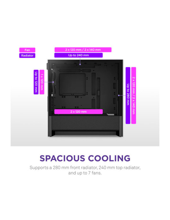 NZXT H3 Flow micro-ATX Mid-tower Case | DOTIRI
