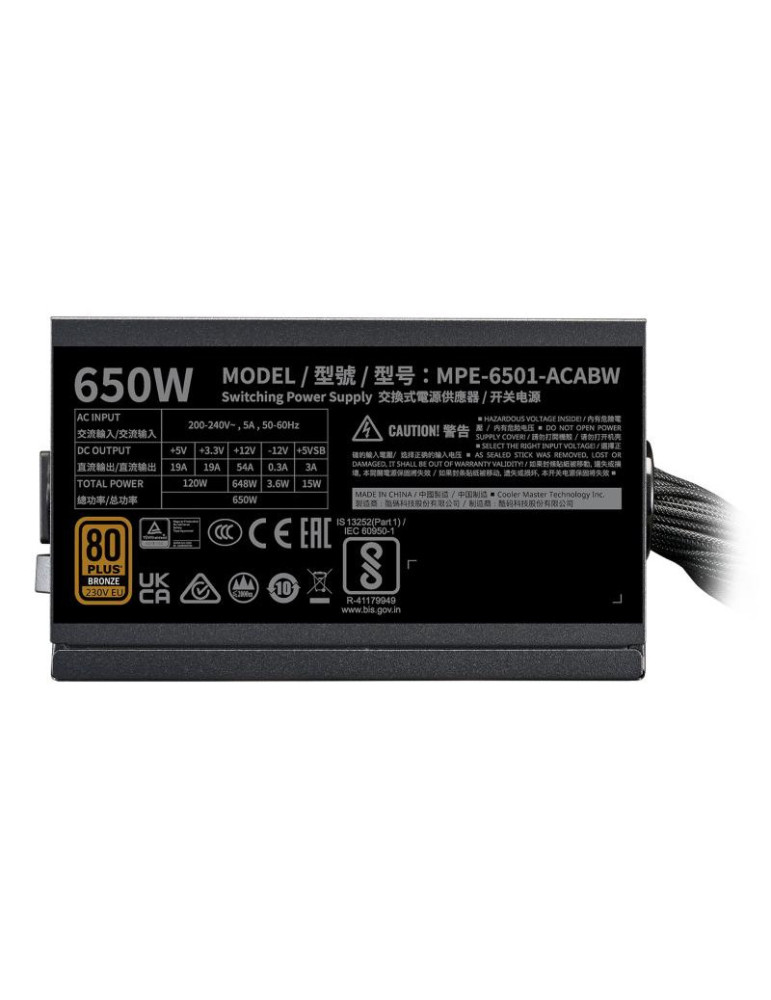 COOLER MASTER MWE 650W V3 ATX 3.1 | DOTIRI