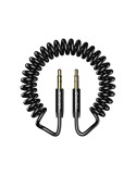 USAMS Câble Audio à ressort 1,2m (Noir) | DOTIRI