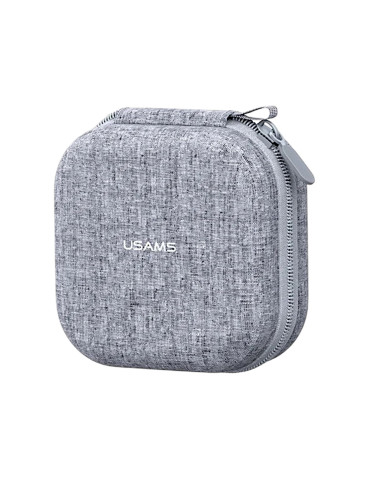 USAMS Etui de Rangement Ecouteurs TWS (Gris)