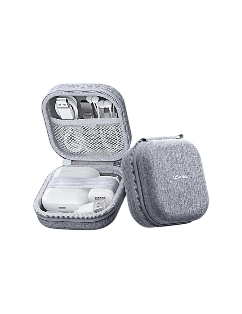 USAMS Etui de Rangement Ecouteurs TWS (Gris) | DOTIRI