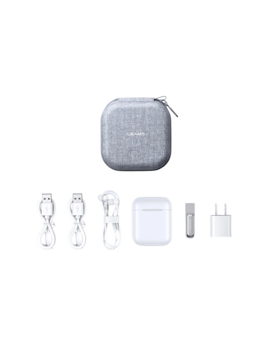 USAMS Etui de Rangement Ecouteurs TWS (Gris) | DOTIRI