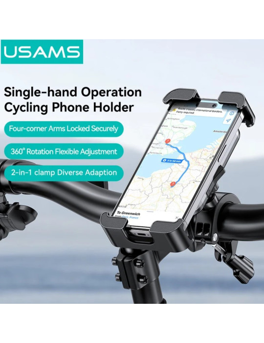 USAMS Support Téléphone Vélo (Noir) | DOTIRI