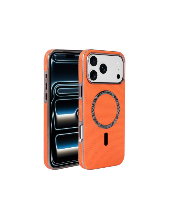 COVERME Coque WEAVE MagSafe iPhone 16 Pro (Orange)