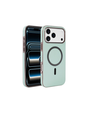 COVERME Coque WEAVE MagSafe iPhone 15 Pro Max (Vert Clair)