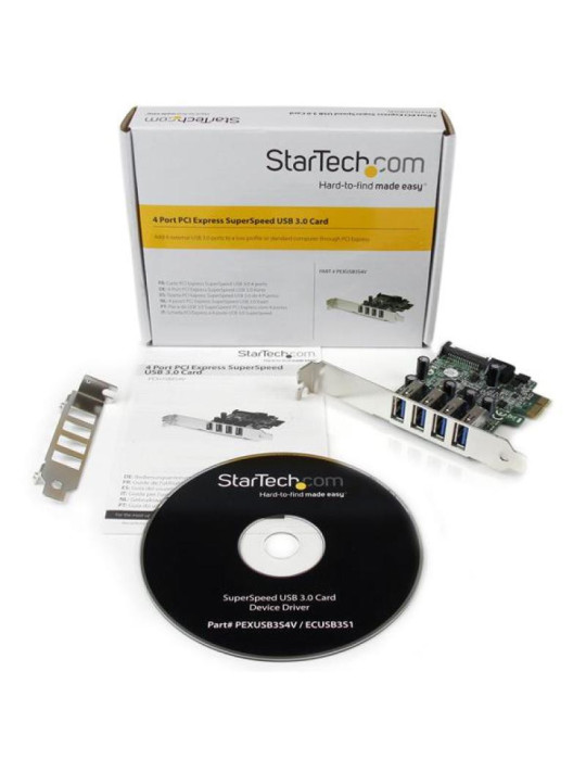 StarTech. Carte PCI Express 4 ports USB 3.0