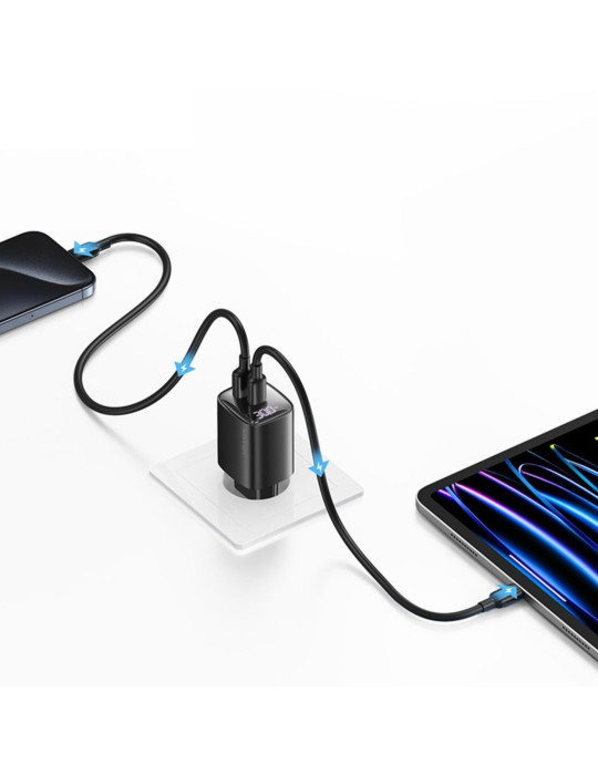 USAMS Chargeur Secteur GaN 30W
