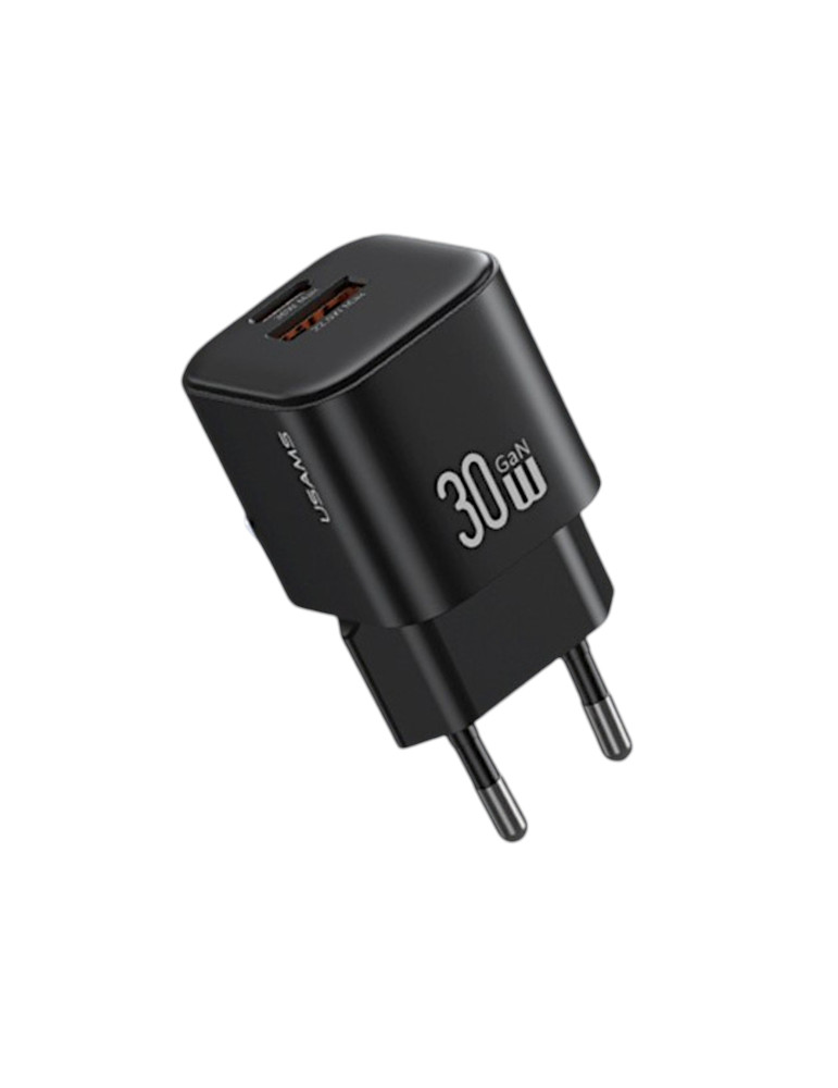 USAMS Mini Chargeur Secteur GaN 30W 2 Ports