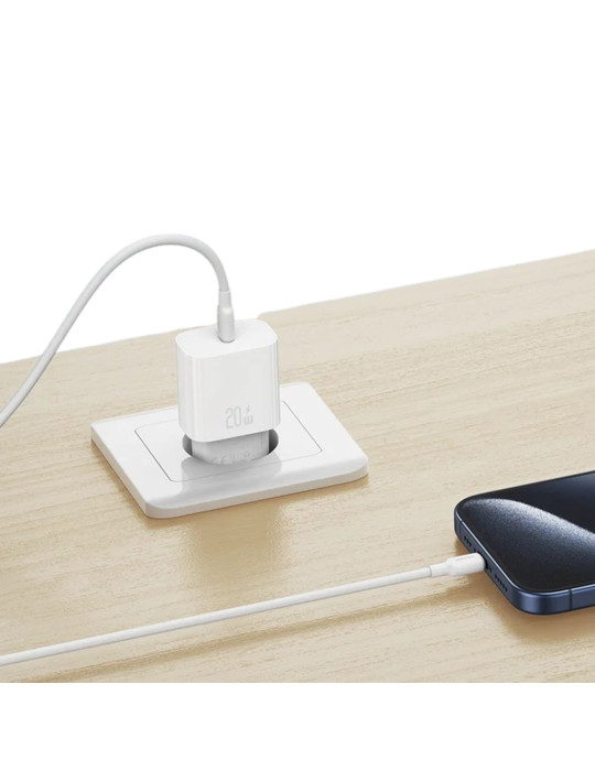 USAMS Chargeur Secteur USB-C 20W