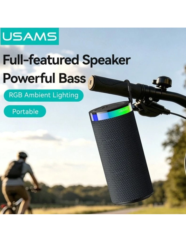USAMS Enceinte Bluetooth avec Eclairage d'Ambiance