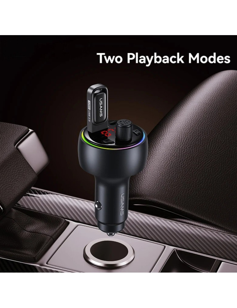 USAMS Chargeur Voiture 30W 2 ports