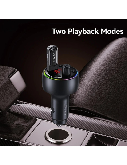 USAMS Chargeur Voiture 30W 2 ports