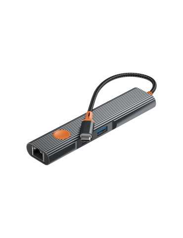 WIWU Hub Travel series USB-C 5-en-1 (Gris)