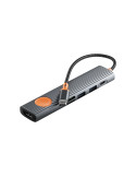 WIWU Hub Travel series USB-C 7-en-1 (Gris)