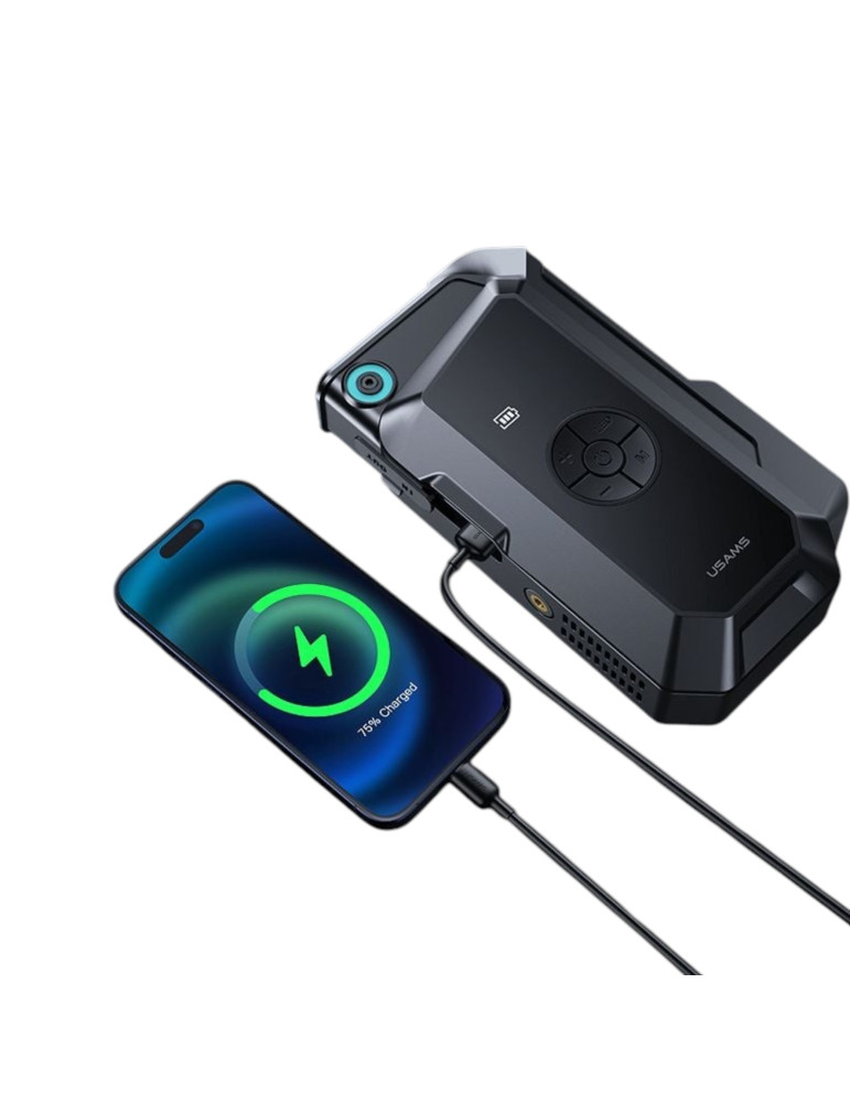 USAMS Démarreur Batterie 2-en-1 60W/PowerBank 8 000 mAh