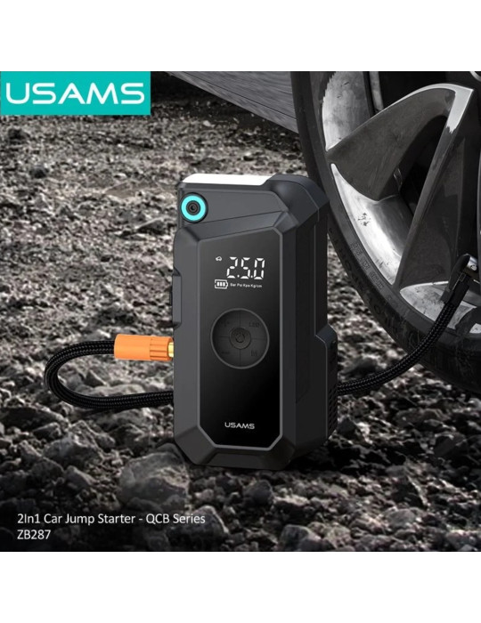 USAMS Démarreur Batterie 2-en-1 60W/PowerBank 8 000 mAh