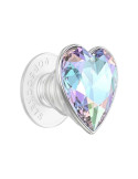 POPSOCKET PopGrip Cœur Iridescent Transparent