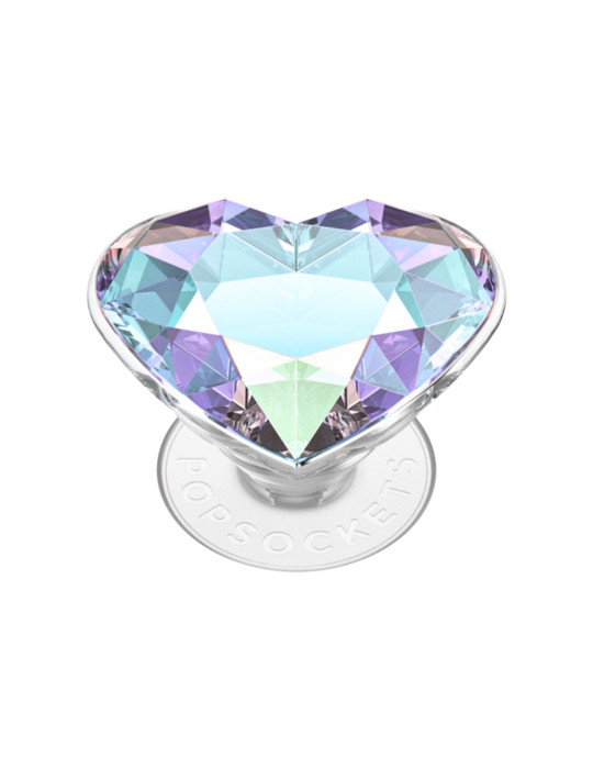 POPSOCKET PopGrip Cœur Iridescent Transparent