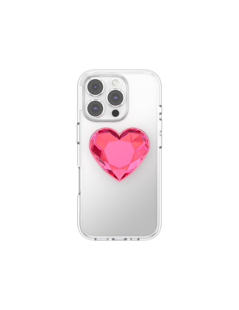 POPSOCKET PopGrip Cœur Rose Néon
