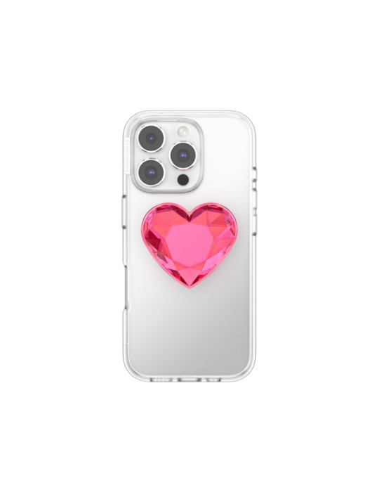 POPSOCKET PopGrip Cœur Rose Néon