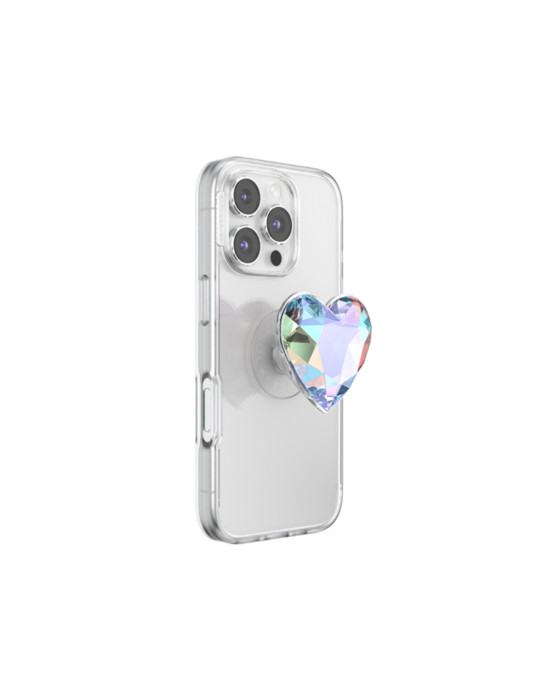POPSOCKET PopGrip Cœur Iridescent Transparent