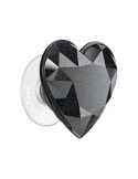 POPSOCKET PopGrip Cristal Cœur Noir Pailleté