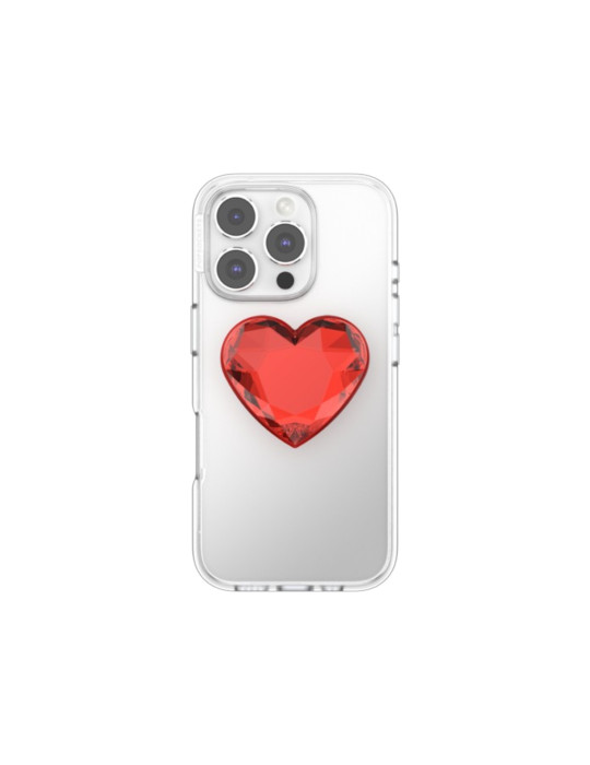 POPSOCKET PopGrip Cristal Cœur Rouge