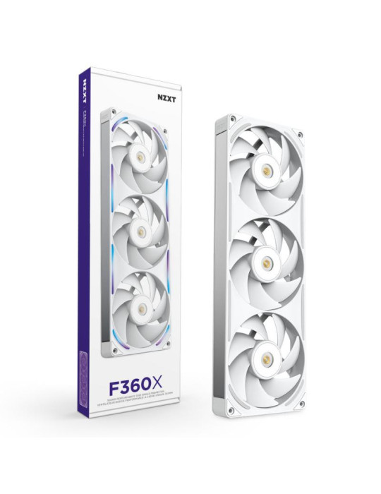 NZXT F360X Boitier PC Ventilateur 12 cm Blanc 1