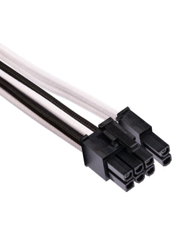 CORSAIR Premium m Sleeved Split PCIe T4 Blanc/Noir