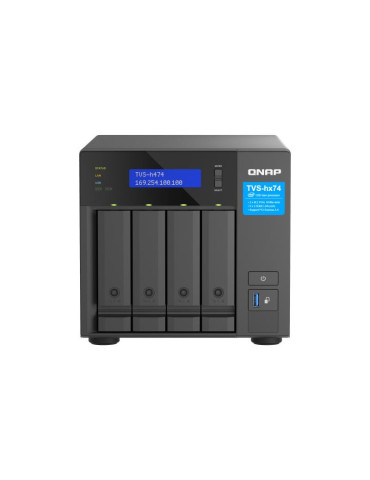 QNAP TVS-H474 NAS Tower Intel® Pentium® G7400 8