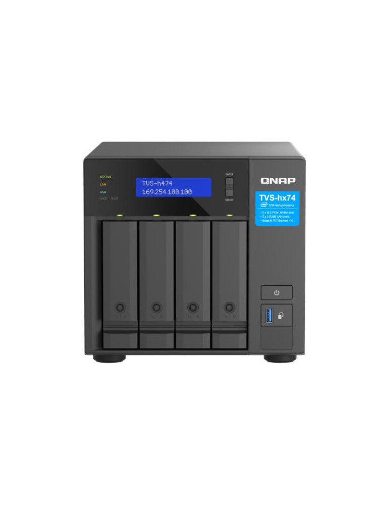 QNAP TVS-H474 NAS Tower Intel® Pentium® G7400 8 | DOTIRI